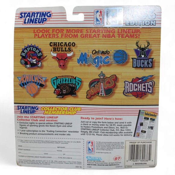 Starting Lineup 1996 Edition Jamal Mashburn Dallas Mavericks NBA Figure - Picture 4 of 4